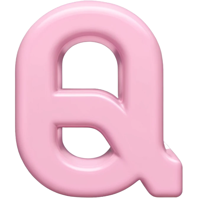 Netflix aesthetic "N" in pastel pink emoji