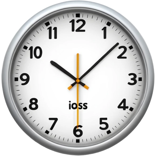 wall clock showing 8 am emoji