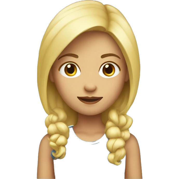 Girl blond emoji