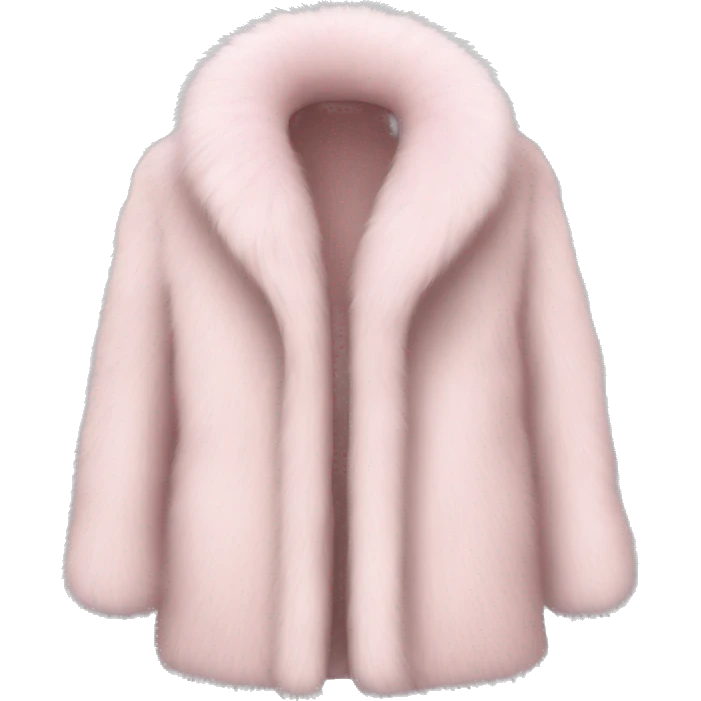 Pale pink fur coat emoji