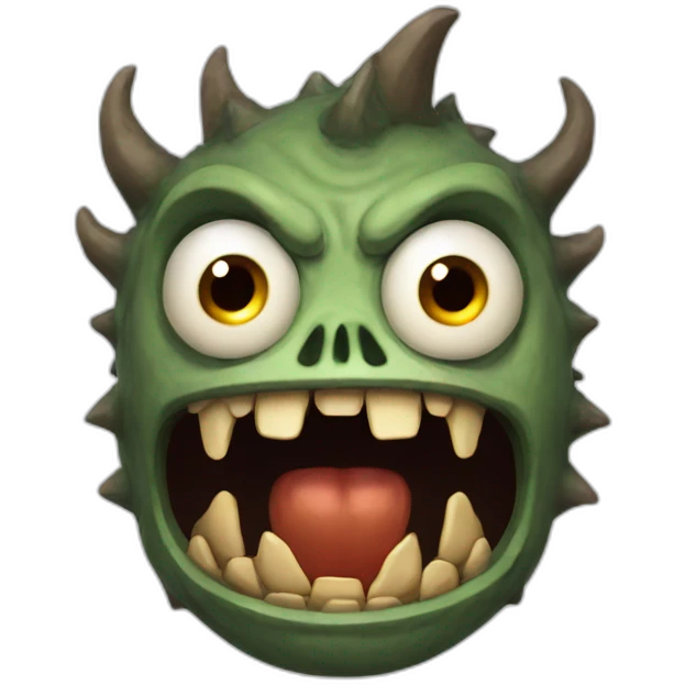 Monstre terrifiant emoji