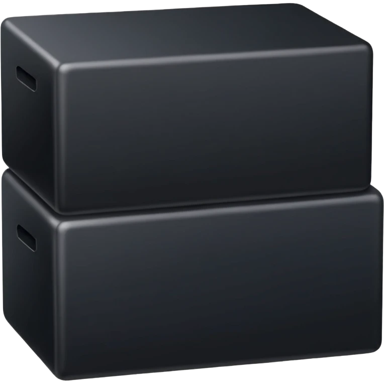 A long block of black boxes emoji