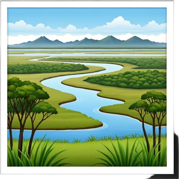 esteros del ibera corrientes argentina (no contiene montañas) emoji