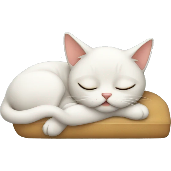 Sleeping taby cat emoji
