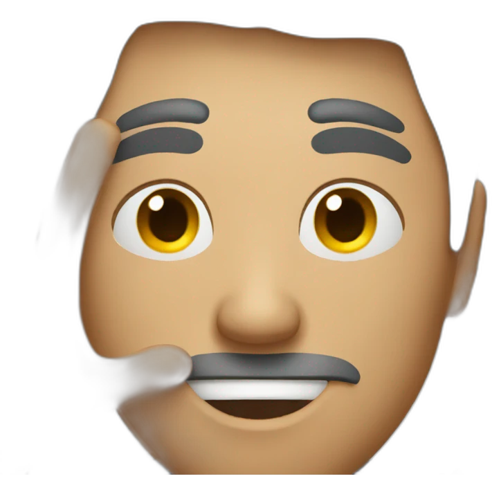 Guy with people who try to take pictures of him emoji