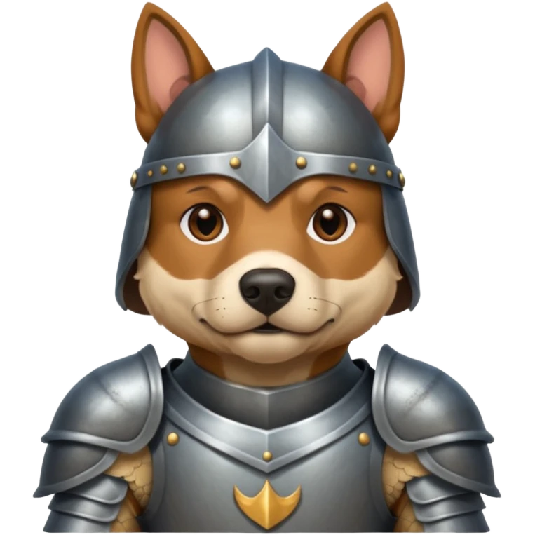 dog knight portrait emoji