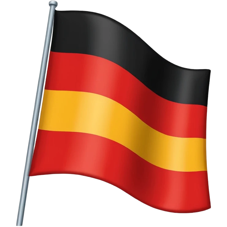 German Empire flag red white and black  emoji
