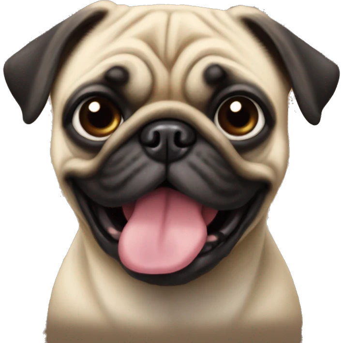 Perro pug  emoji