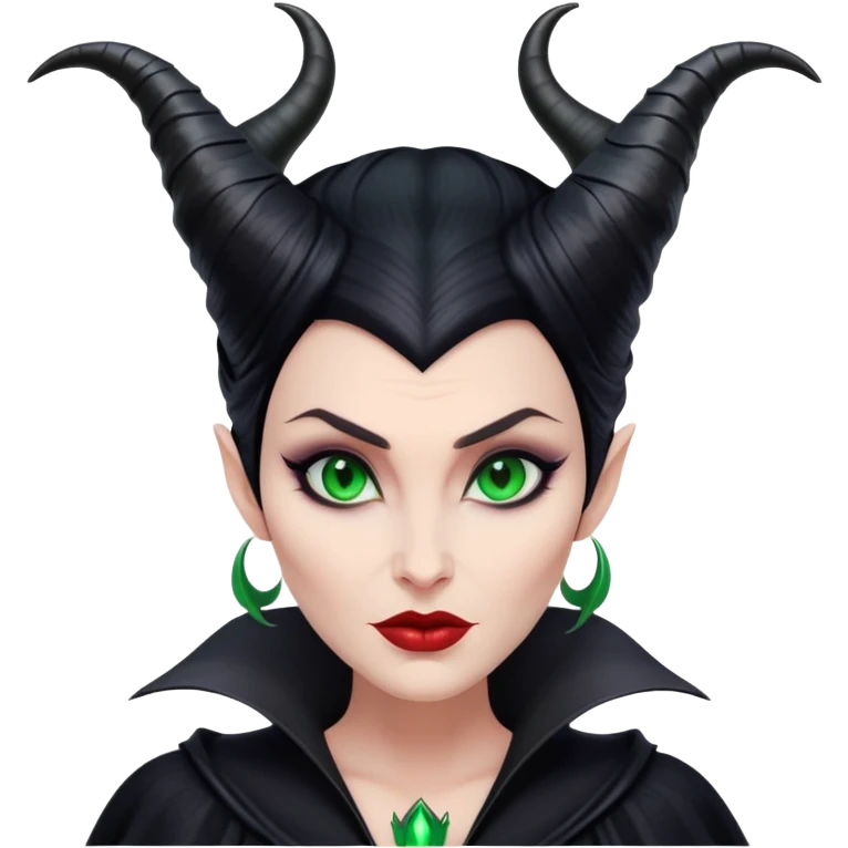 Maleficent villain with horns emoji