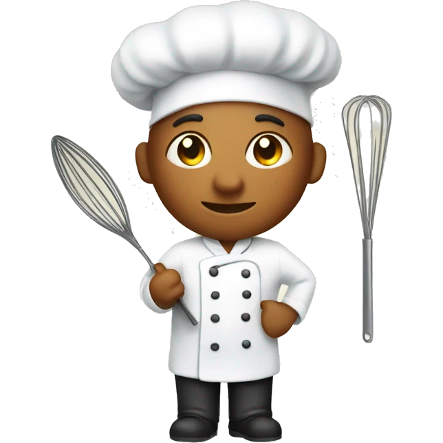 pastry chef with whisk emoji