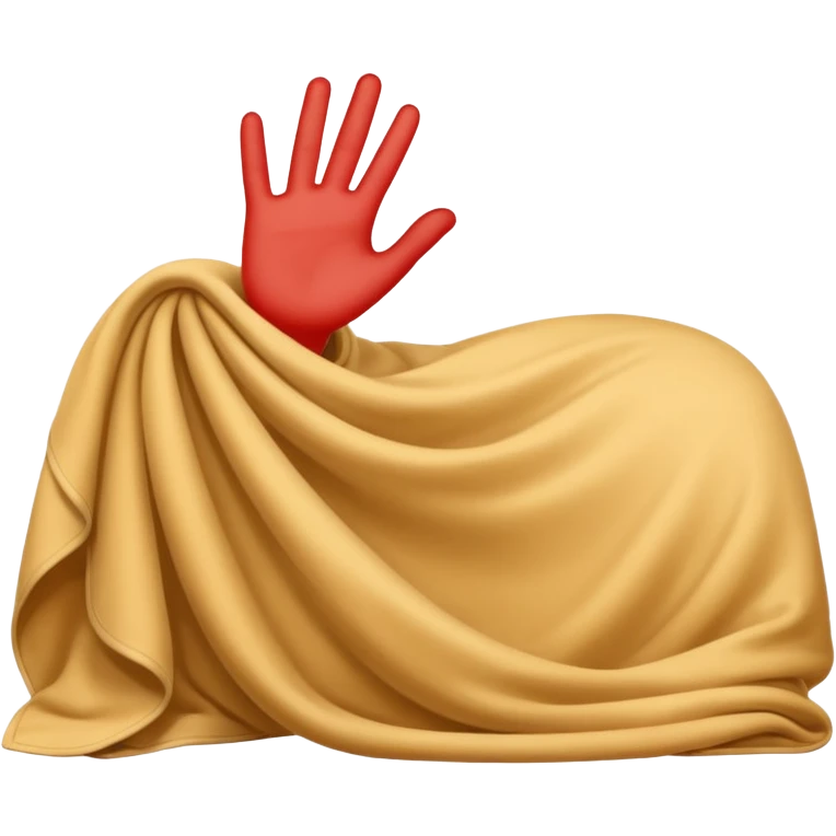 Something under the blanket emoji