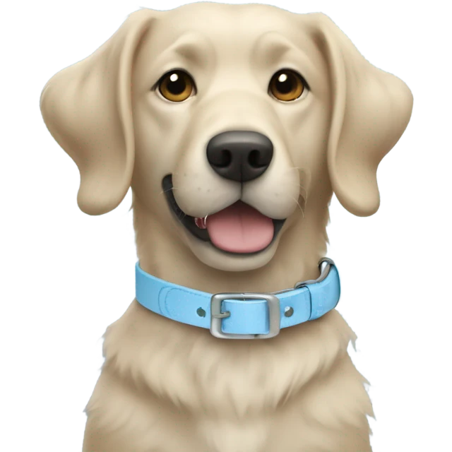 Light blue dog collar  emoji