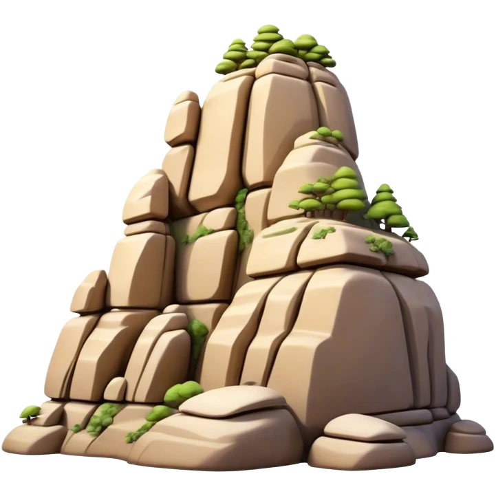 Cinematic Realistic Raouche Rocks Landmark Emoji, depicted with dramatic natural rock formations along the Beirut coastline rendered with intricate detail and dynamic natural lighting. emoji