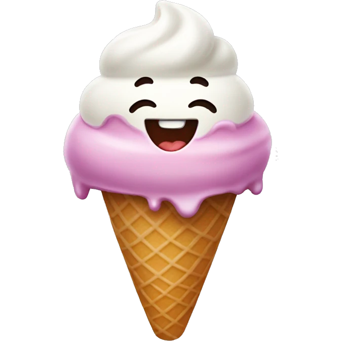 Happy icecream emoji