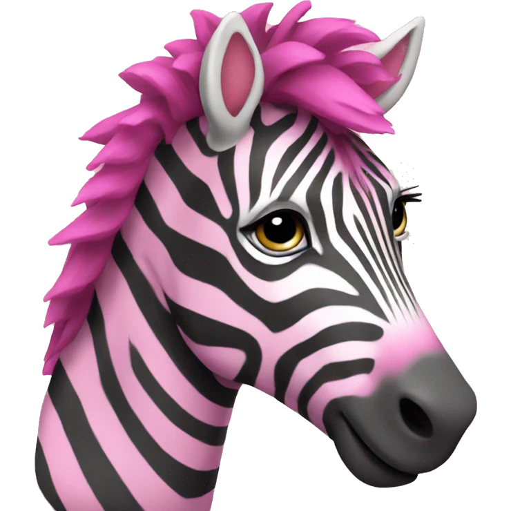 pink zebra  emoji