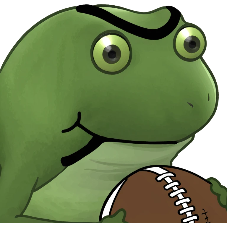 Green football helmet emoji