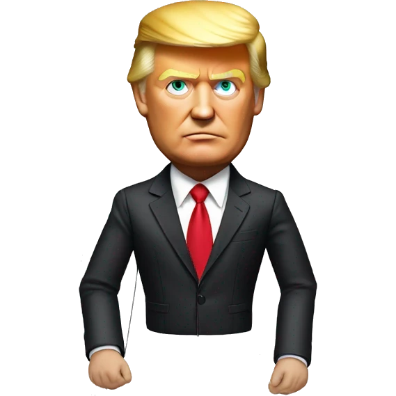 Trump marionette strings visible emoji