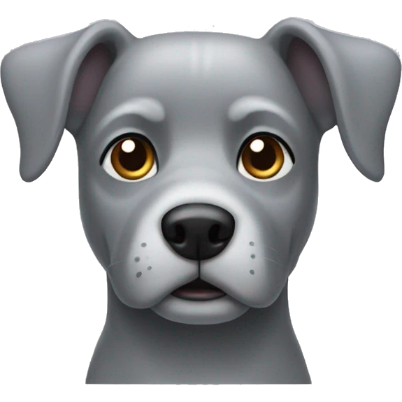 grey dog emoji