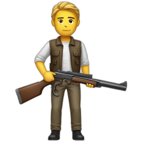 man with gun emoji