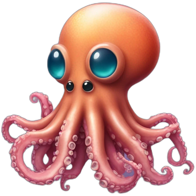 Pulpo con escafandra espacial emoji