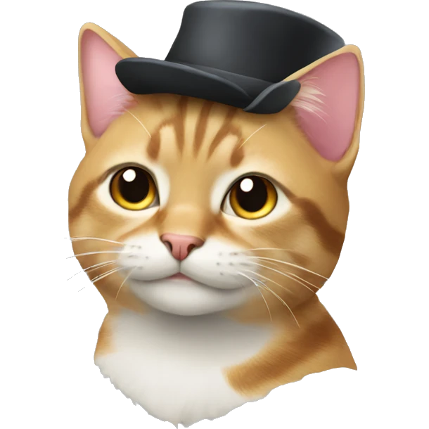 a cat with a hat emoji