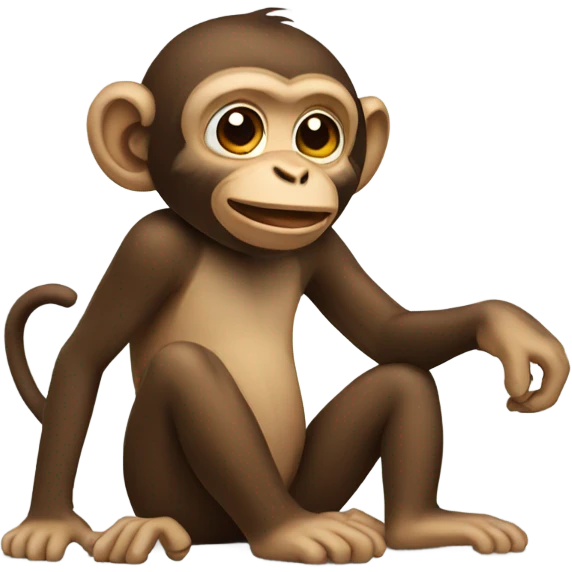 Monkey emoting emoji