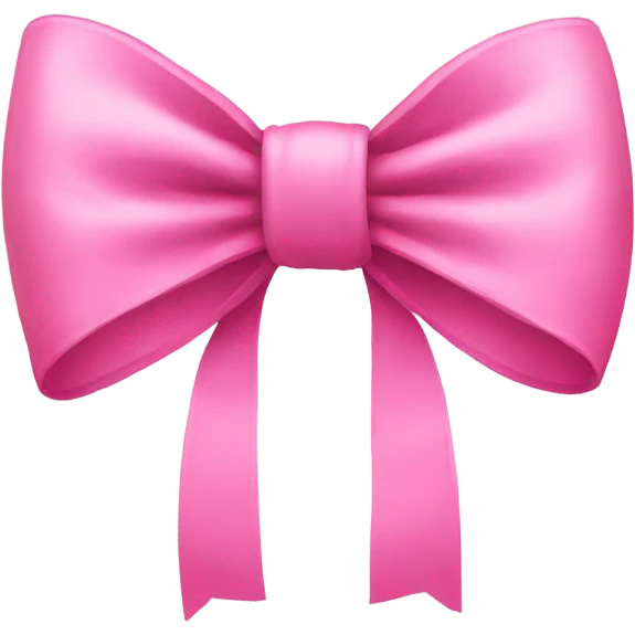 Pink bow emoji