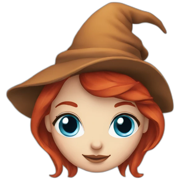 witch-red-hair-tatoo-blue-eyes emoji