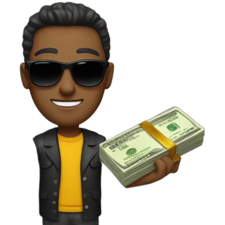 guy with money in sunglasses emoji