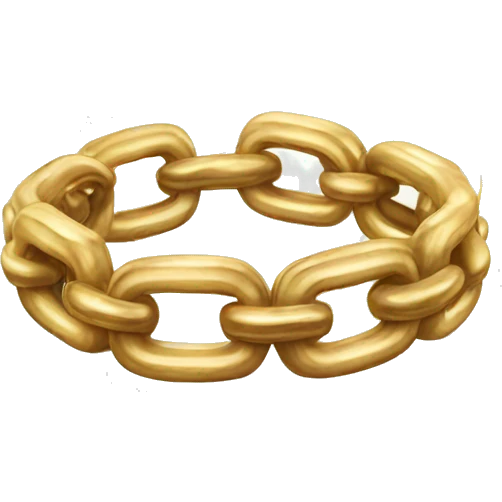 Accessories   realistic chain ring emoji