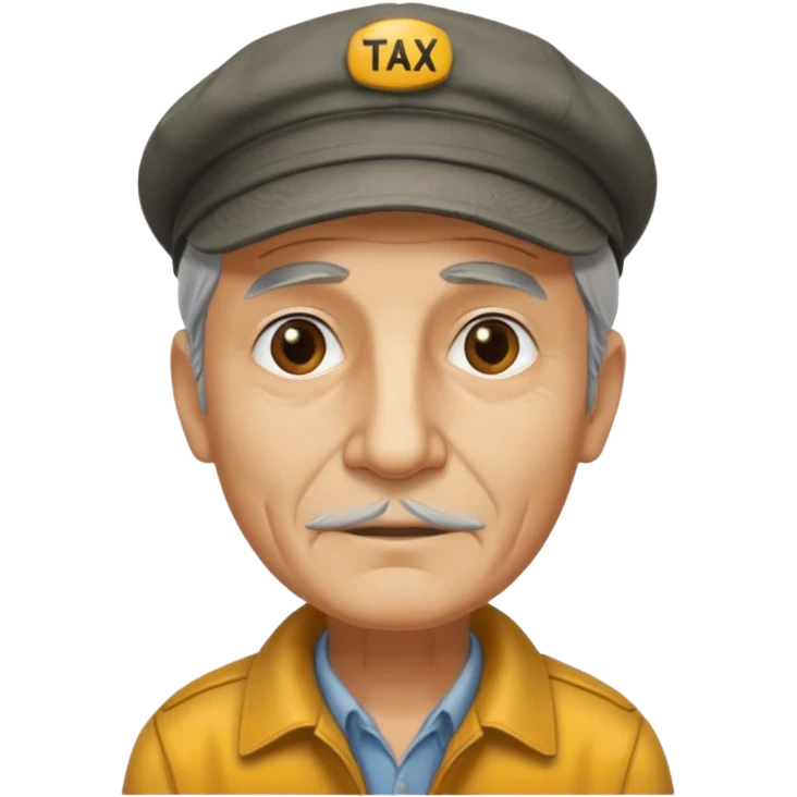 old taxi driver emoji
