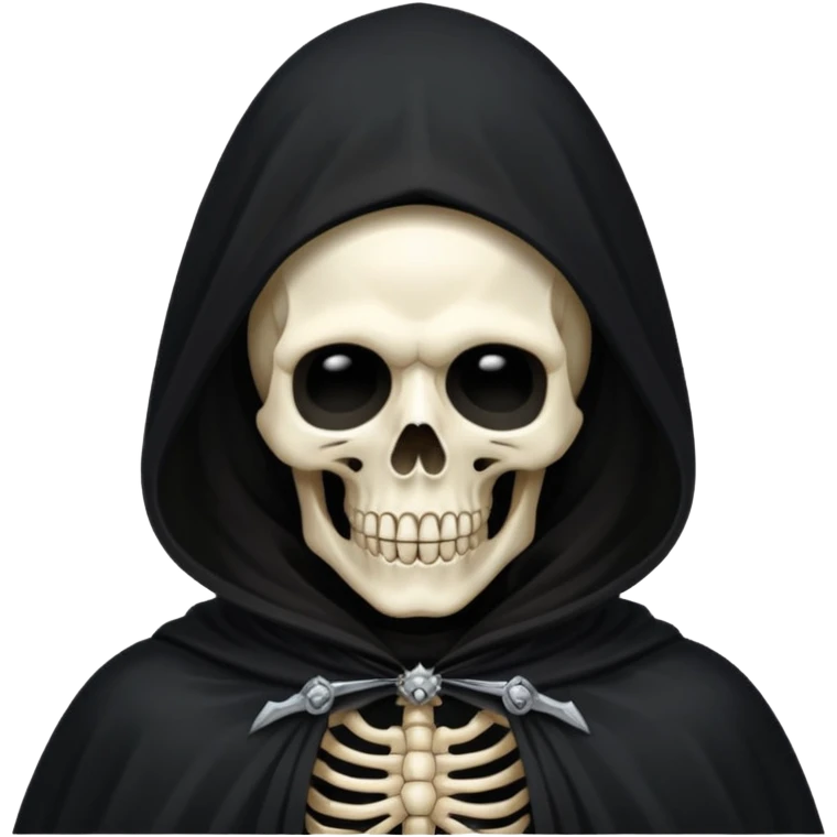 the death with black cloak emoji