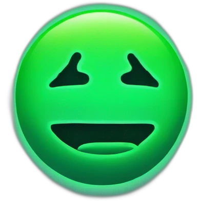 code with this style : JavaScript neon glowing bright green emoji