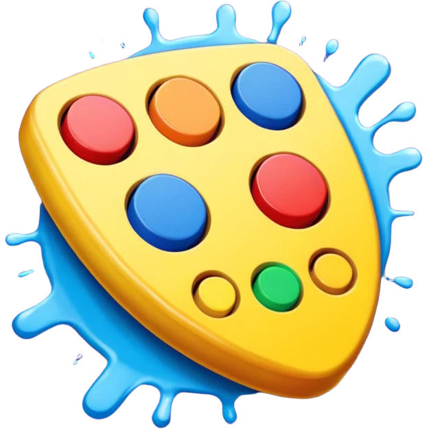 Paint that says "Get out of my game!!" emoji