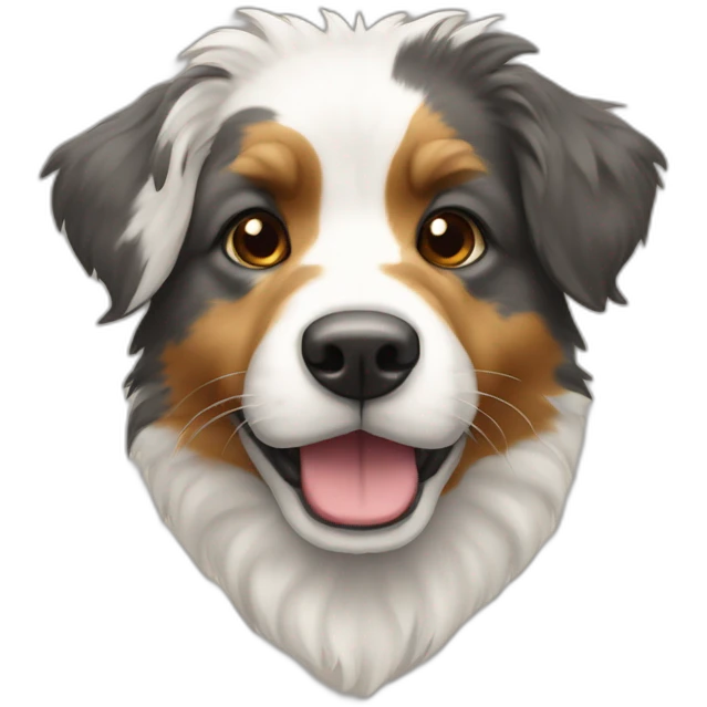 tricolor half-face border-aussie emoji