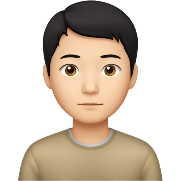 short hair Chinese man emoji
