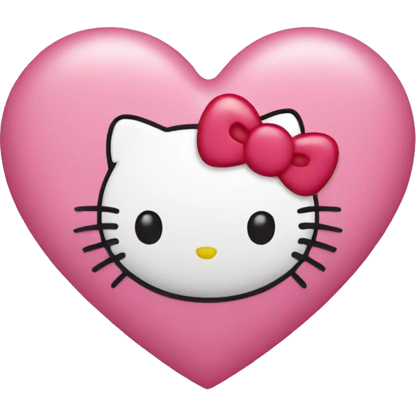 hello kitty heart emoji