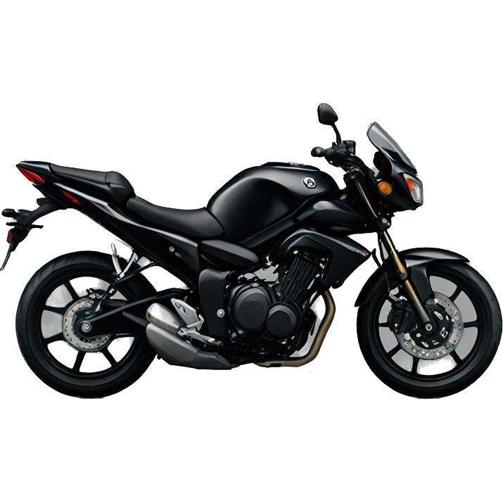 black bike yamaha emoji
