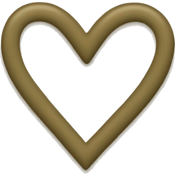 Khaki heart emoji
