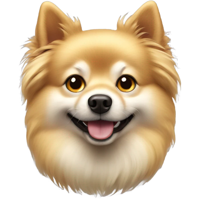 spitz dog golden emoji