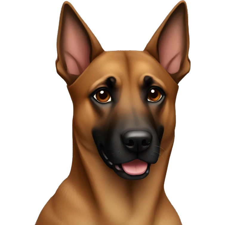 Dog Brown and black malinois emoji