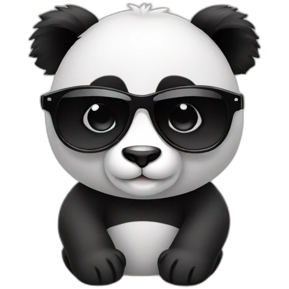 Panda with sunglasses emoji