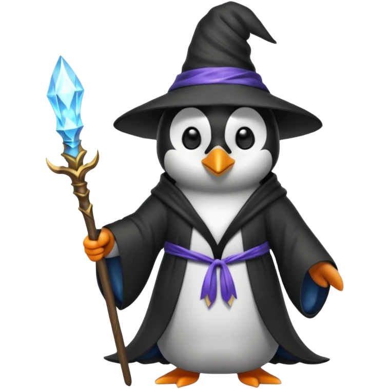 Penguin Wizard emoji