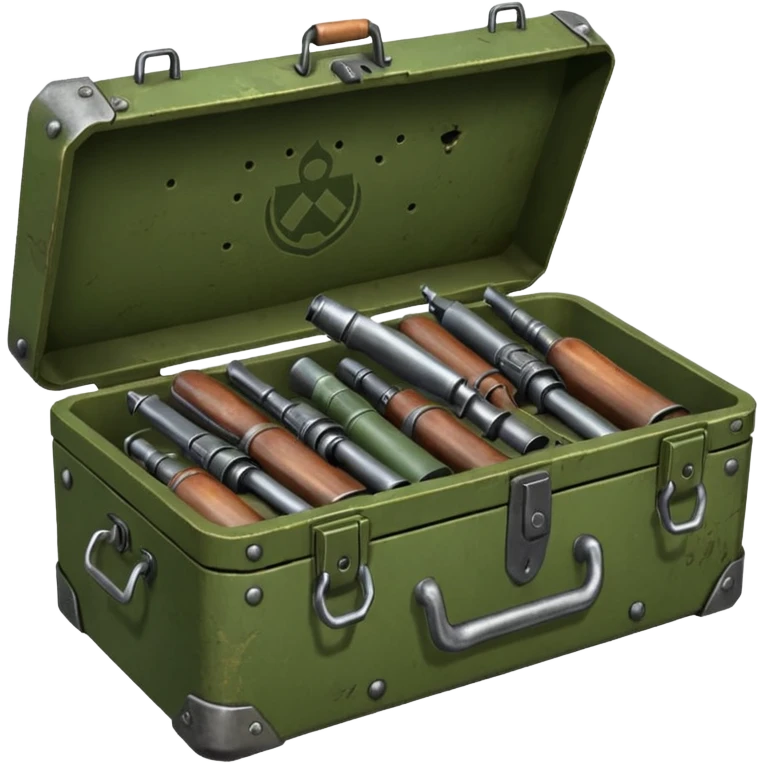 generate a very realistic weapon supply box emoji
