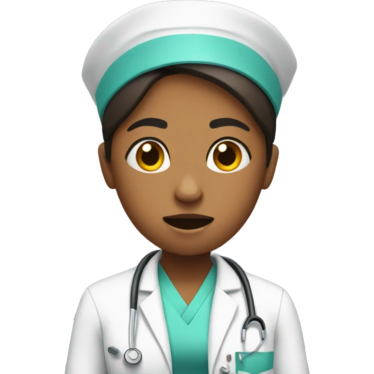 stressed nurse  emoji