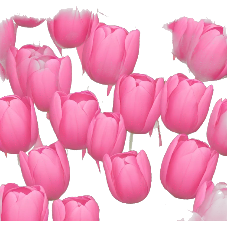 Pink tulips emoji