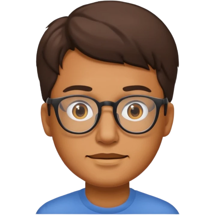 man with glasses emoji
