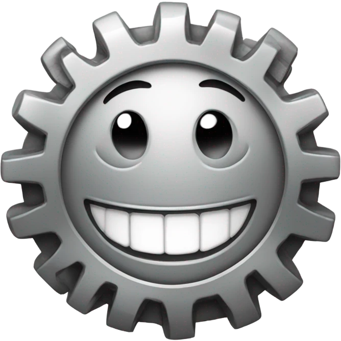 The gear is smiling emoji