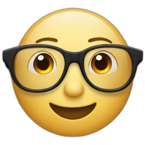 glasses flying emoji