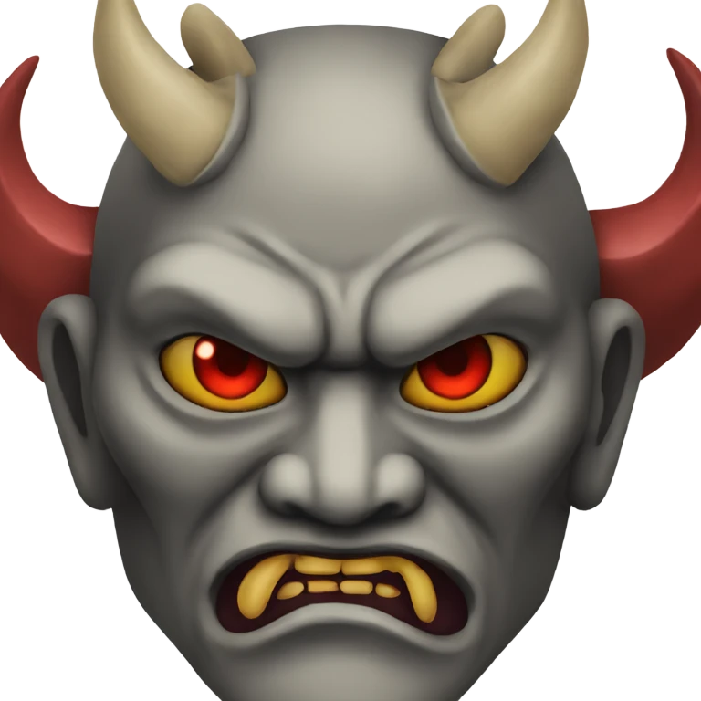 oni mask red eyes emoji